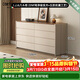 CORTIFELY意大利品牌意式極簡(jiǎn)實(shí)木五斗柜臥室現代簡(jiǎn)約高級感床尾收納置物柜 120*40*94cm八斗柜【奶油色】 【ENF純凈級實(shí)木+六防抗菌工藝】
