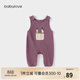 babylove嬰兒背帶褲春秋休閑舒適長(cháng)褲男女寶寶連體褲洋氣百搭外出褲子