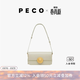 PECO易拉罐法棍包斜挎豆腐包時(shí)尚復古單肩高級感腋下小方包女神節禮 baby斑鳩灰灰內里頭層手搓牛皮