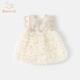 班喜迪女童連衣裙夏款2026洋氣兒童公主裙周歲寶寶禮服夏季網(wǎng)紗蓬蓬裙子 米色 110