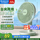 格力（GREE）電風(fēng)扇便攜手持小風(fēng)扇辦公桌面迷你小型隨身電扇臺式戶(hù)外家用學(xué)生宿舍床頭智能無(wú)線(xiàn)USB充電臺扇 臺夾一體可手持小風(fēng)扇-FSTZ-1201A6