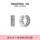 潘多拉（PANDORA）密鑲并列雙環(huán)耳環(huán)女小巧簡(jiǎn)約時(shí)尚飾品生日禮物送女友 1 均碼