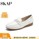 圣伽步（SKAP）樂(lè )福鞋女士一腳蹬平底英倫休閑單鞋