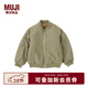 MUJI大童不易沾水雙面穿抓絨夾克衫兒童外套男童女童童裝25年冬季 卡其綠 130 /64A