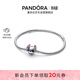 潘多拉（PANDORA）迪士尼系列史迪奇蛇骨手鏈銀色素鏈DIY童趣生日禮物銀手鏈送女友