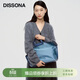 DISSONADISSONA迪桑娜折耳包女包老花單肩包手提包托特包【女神節禮物】牛仔色