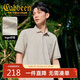 卡賓涼感印花短袖polo衫翻領(lǐng)T恤商務(wù)男士上衣 杏色15