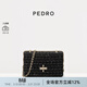 PEDRO氣質(zhì)小香風(fēng)粗花呢鏈條腋下斜挎包女包生日禮物送女友PW2-76610041 黑色 S