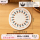 摩登主婦隔熱墊家用ins風(fēng)杯墊碗墊盤(pán)墊餐桌墊耐高溫防燙專(zhuān)用鍋墊 印花棉繩24cm砂鍋墊-兩只裝