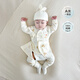 新生嬰兒秋季純棉和尚服女寶滿(mǎn)月內衣男孩剛出生秋冬分體套裝衣服 H502H503純棉無(wú)骨米奇 52cm 0-2個(gè)月寶寶