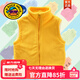 G.duck兒童搖粒絨馬甲幼兒園服定制男女中大童冬季加厚外穿洋氣春秋背心 黃色 130 cm