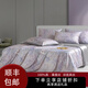枕水人家100%桑蠶絲三件套單面天絲噴繪被套枕套印花絲棉床品套件 蝶舞芳菲三件套（被套1+枕套2） 床單款 （被套200*230cm）