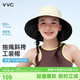 VVC防曬帽女夏季戶(hù)外運動(dòng)抽繩漁夫帽防紫外線(xiàn)遮陽(yáng)帽百搭 奶油米