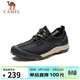 駱駝（CAMEL） 透氣速干日常休閑男士戶(hù)外運動(dòng)網(wǎng)面涼鞋 GMS2210104 黑色 42