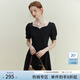 范思藍恩黑色法式氣質(zhì)顯瘦連衣裙女夏季赫本風(fēng)小黑裙設計感12125 黑色 L