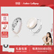 Amber Lollipop珍珠戒指女士輕奢小眾感貝母食指戒生日520情人節禮物送女友老婆 雙層疊戴(貝母戒指+米粒戒指)