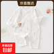 新生嬰兒兒衣服夏季純棉初生寶寶連體衣薄款嬰兒蝴蝶衣透氣和尚服 夏季小兔 59cm