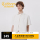 卡賓男裝字母印花短袖襯衫24夏新款寬松上衣商場(chǎng)同款H2242111003 米白色12 L /175/50