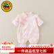 G.duck周歲禮服女寶寶春秋款嬰兒衣服中國風(fēng)洋氣可愛(ài)新生兒連體衣外出服 粉色1600 80cm 建議寶寶8-10公斤 12-24個(gè)
