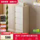 全友家居 客廳抽屜式斗柜小戶(hù)型沙發(fā)邊柜收納柜靠墻儲物置物五斗柜子
