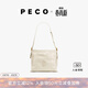 PECO城市系列Hobo包春夏新款單肩軟皮水桶包斜挎大容量百搭托特包 中號臟白色頭層樹(shù)皮皺小牛