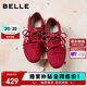 百麗雙鞋帶糖心德訓鞋女26春新紅色休閑鞋JD026AM6 樹(shù)莓紅 37