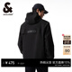 杰克·瓊斯（JACK&JONES）男裝潮流春秋季外套男士連帽防風(fēng)上衣戶(hù)外休閑夾克短款百搭外套男 E41黑色-1 M (175)