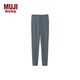 MUJI 女式彈力天竺編織十分長(cháng)收腿褲 打底褲女款26年春季女裝DGA13A6S 炭灰色 XL (身高165-170 臀圍100-105)