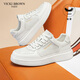 未畢（VICKI BROWN）法國未畢男士鞋2026春夏季新款VB輕奢高端鞋子男休閑運動(dòng)鞋白色41