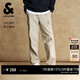 杰克·瓊斯（JACK&JONES）男裝春夏季休閑褲男潮酷直筒工裝褲寬松長(cháng)褲子多口袋男褲 E11卡其色 常規 30 170