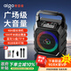 愛(ài)國者T203 Max 無(wú)線(xiàn)藍牙音箱戶(hù)外大音量廣場(chǎng)舞音響家用收音機手提便攜式擺攤喇叭收款語(yǔ)音播報器 雙咪版