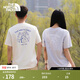 北面（The North Face）短袖T恤情侶款小熊戶(hù)外圓領(lǐng)寬松舒適透氣25新品【經(jīng)典款】|8EYN QLI/沙丘白 3XL /190
