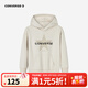 Converse匡威兒童裝男童衛衣冬季新款女童中大童連帽休閑打底 奶油霜 130 /64 【建議身高116-122cm】