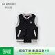 努比屋男童馬甲兒童春秋背心大童薄款馬夾男孩外穿學(xué)院風(fēng)休閑立領(lǐng)坎肩