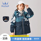 水孩兒（SOUHAIT）童裝男女童加絨外套冬新款兒童搖粒絨風(fēng)衣防風(fēng)保暖 星空藍2 120