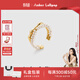 Amber Lollipop王玉雯同款珍珠戒指女輕奢戒指環(huán)女生日520情人節禮物送女友老婆 金色S925銀鍍金