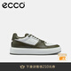 愛(ài)步（ECCO）男鞋休閑鞋 潮流厚底板鞋男熊貓鞋 街頭ACE856824 灰綠色/米白色85682452046 42