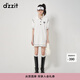 DZZIT地素針織連衣裙春秋季復古運動(dòng)老錢(qián)風(fēng)女設計感 白色 S