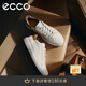 愛(ài)步（ECCO）休閑鞋男鞋 舒適簡(jiǎn)約百搭男鞋系帶板鞋 柔酷470824 HL 白色/棕色47082450104 42 (265mm)