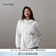 Calvin KleinJeans春秋女士戶(hù)外休閑運動(dòng)ck收腰輕薄透氣連帽沖鋒款夾克外套 YAF-月光白 S