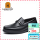 老人頭（LAORENTOU）皮鞋男商務(wù)休閑牛皮套腳樂(lè )福鞋軟面豆豆駕車(chē)鞋 83037 黑 41