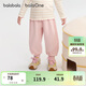 巴拉巴拉balaOne寶寶長(cháng)褲女童寬松束腳褲2025秋褲子甜美蕾絲208325108010