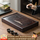 唐豐竹制茶盤(pán)家用茶室大容量?jì)λ膳莶枧_長(cháng)方形瀝水托盤(pán)功夫茶具小型 景物盛水(小)28*18
