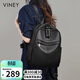 viney牛皮雙肩包女大容量輕便背包旅行包學(xué)生高顏值書(shū)包生日禮物送女友