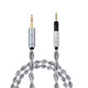 三玉川適用于森海塞爾HD400pro HD560S HD569 598 HD599音頻線 鐵三角ATH M50x M40x M70x頭戴耳機平衡線 HD560S灰色4鍍銀線(3.5mm) 1.5米
