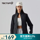 探拓（TECTOP）戶(hù)外保暖白鴨絨羽絨服女透氣外套輕量立領(lǐng)開(kāi)衫防寒服2347234YR 女款經(jīng)典黑 XL (175)