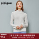 皮皮狗 秋冬新款 半高領(lǐng)羊絨衫時(shí)尚通勤羊絨針織毛衣女 A62霧白色 M 100