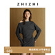 致知ZHIZHI 暮云深 一字領(lǐng)斜肩蝙蝠袖收腰顯瘦優(yōu)雅連衣裙26春新款 夜幕灰 S