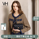VANESSA HOGAN VH女包山茶花方包輕奢菱格腋下單肩包通勤斜挎包生日禮物送女友