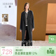三彩【100綿羊毛】2025冬季新款雙面呢大衣長(cháng)款毛呢外套S 深邃灰 S 155/80A